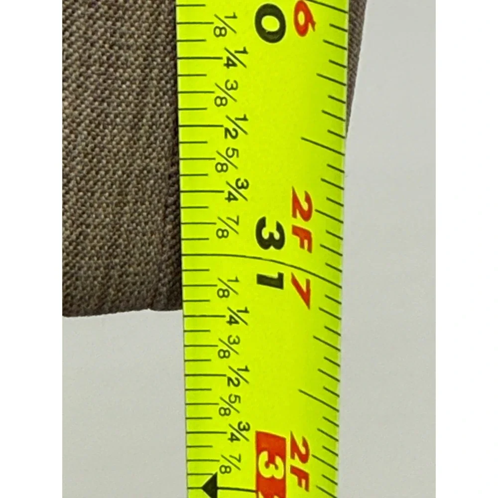 Louis‎ Raphael Tailored Pleated Striped Dress Pants Men 34x32 Khaki Tan